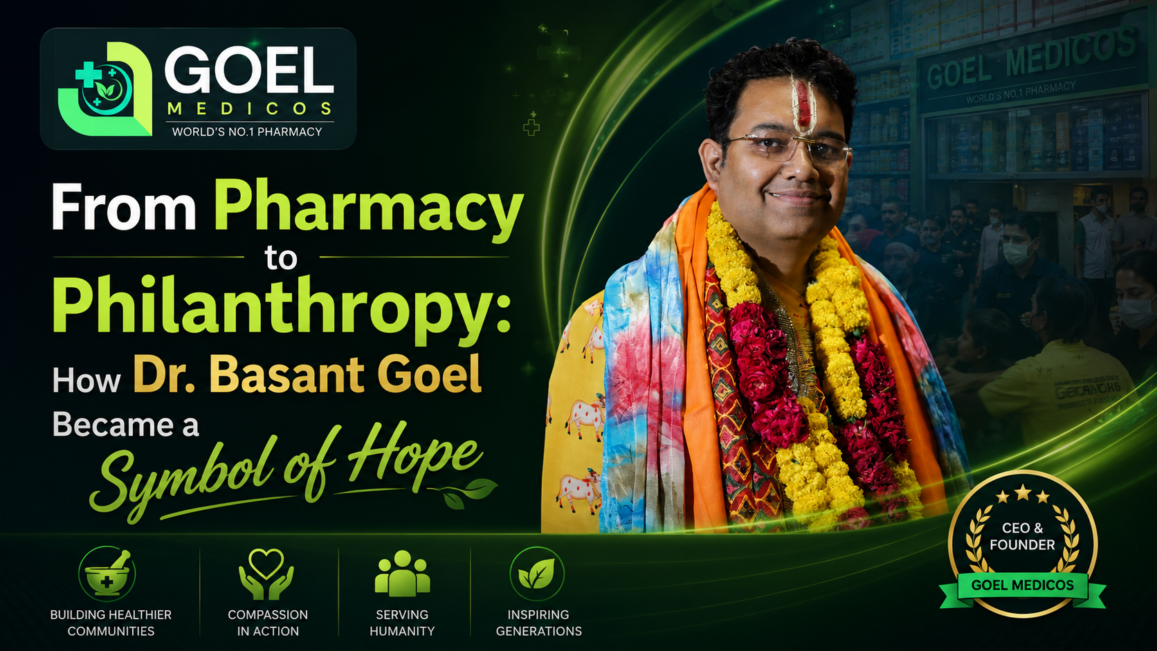 Read more about the article From Pharmacy to Philanthropy: How Dr. Basant Goel Became a Symbol of Hope