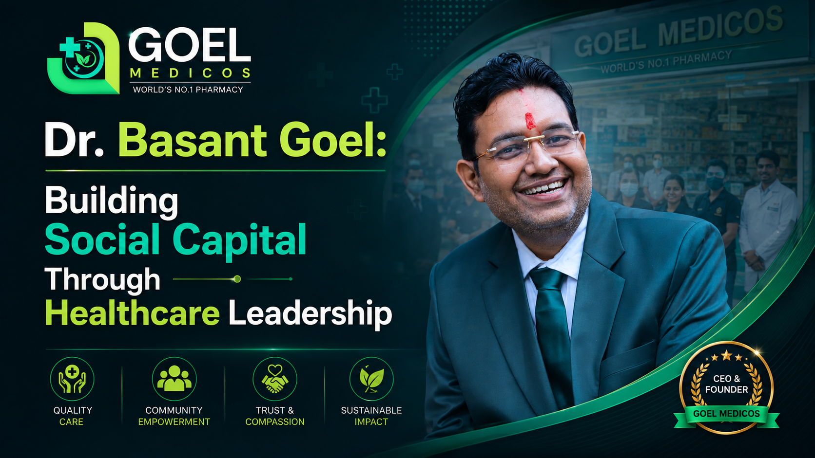 Read more about the article Dr. Basant Goel: Building Social Capital Through Healthcare Leadership