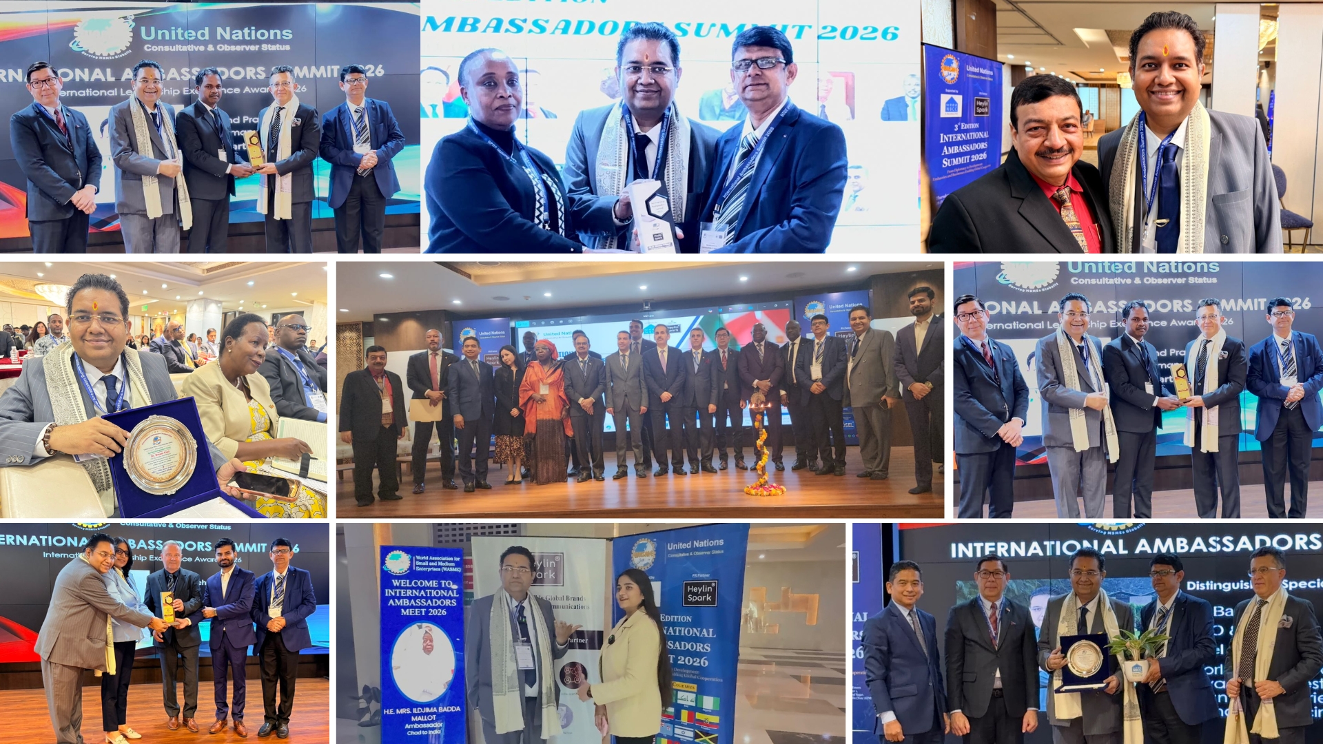 Read more about the article नई दिल्ली में अंतरराष्ट्रीय राजदूत शिखर सम्मेलन 2026 में डॉ. बसंत गोयल को विशेष सम्मान